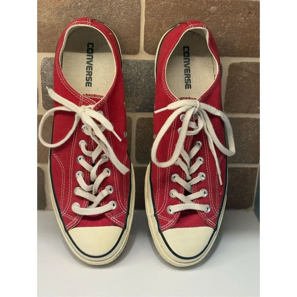 Converse All Star Sneakers Men Size 11 Dark Pink‎ Red Low Top